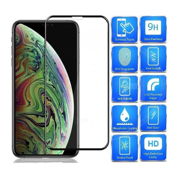 2-PACK iPhone XR Fullframe Hærdet glas 0,26 mm 2,5D 9H