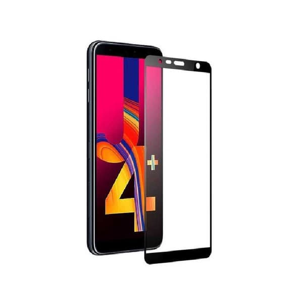 Samsung J4 Plus Fullframe hærdet glas 0,26 mm 2,5D 9H