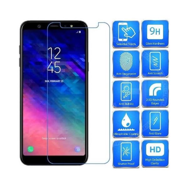 2-PACK Samsung A7 2018 Härdat glas 0.26mm 2.5D 9H