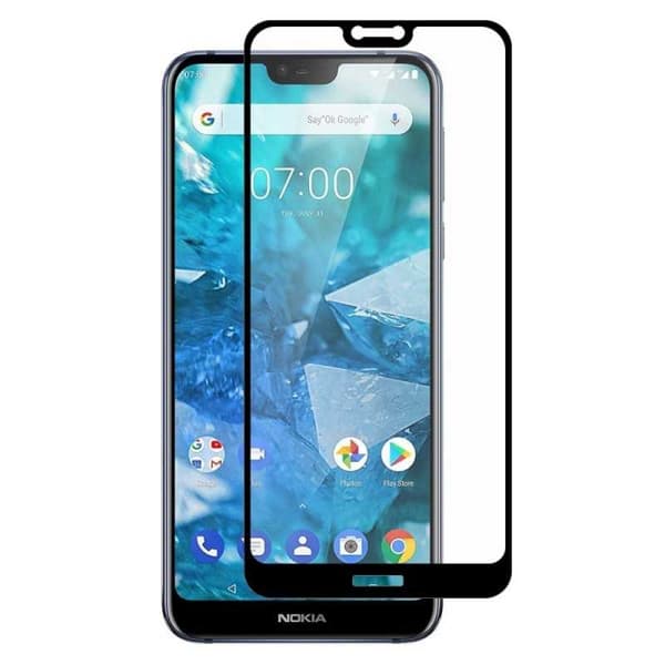 Nokia 7.1 hærdet glas 0.26mm 2.5D 9H Fullframe