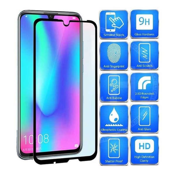 2-PACK Huawei P Smart 2019 Hærdet glas 0,26 mm 2,5D 9H fuldramme