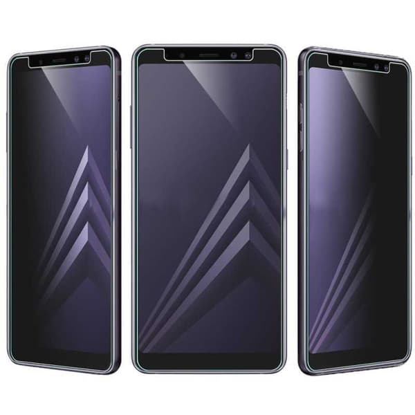 2-PACK Samsung A9 2018 Privacy Hærdet glas 0,26 mm 2,5D 9H