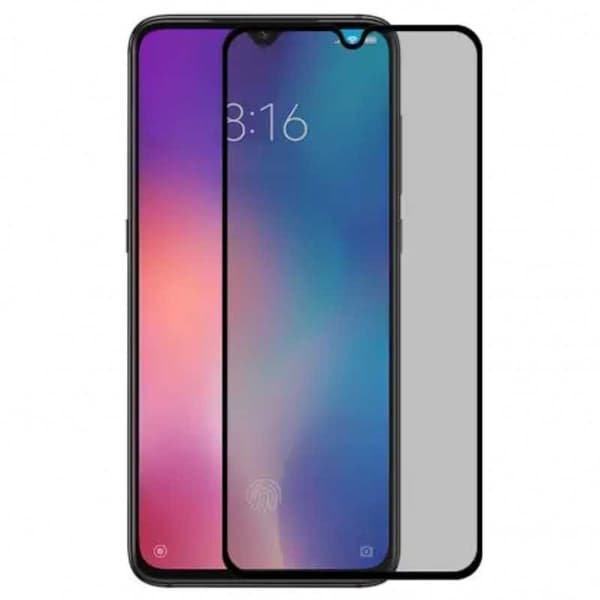 Xiaomi Mi 9 Privacy Härdat glas 0.26mm 2.5D 9H