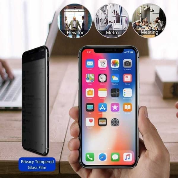 2-PACK Samsung A70 Privacy Hærdet glas 0,26 mm 2,5D 9H