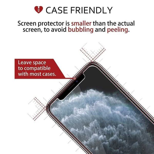 5-PACK iPhone 11 Pro Härdat glas 0.26mm 2.5D 9H Med Installations Ram