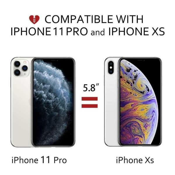 5-PACK iPhone 11 Pro Härdat glas 0.26mm 2.5D 9H Med Installations Ram