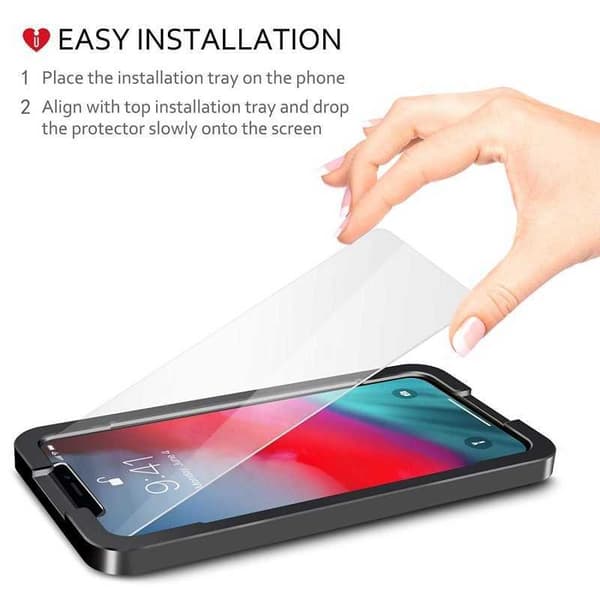 5-PACK iPhone 11 Pro Härdat glas 0.26mm 2.5D 9H Med Installations Ram