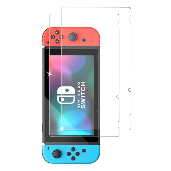 2x Kompatibel med Nintendo Switch Skjermbeskytter for herdet glass