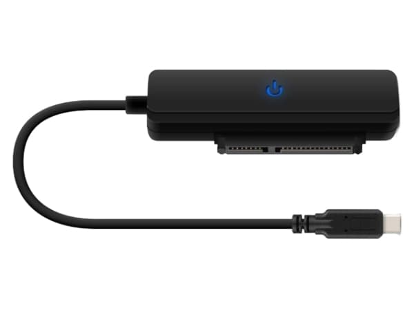USB-C 3.1 Gen2 HDD Adapter, up to 12.5mm, 10Gbps, black