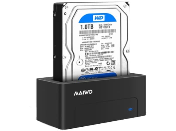 HDD/SSD docking station, USB 3.1 Gen 2, USB-C, black