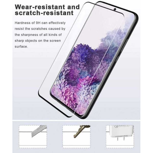 Samsung S20 Plus Härdat Glas 3D 0.26mm 9H Fullframe