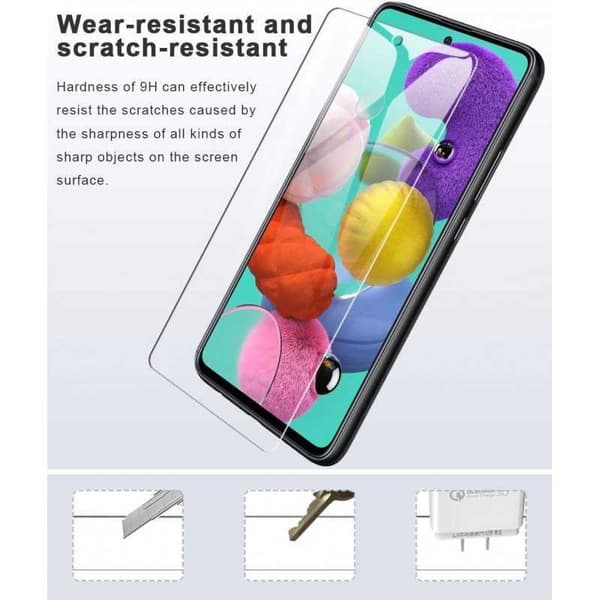 2-PACK Samsung A71 Härdat glas 0.26mm 2.5D 9H