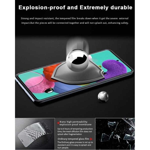 2-PACK Samsung A71 Härdat glas 0.26mm 2.5D 9H