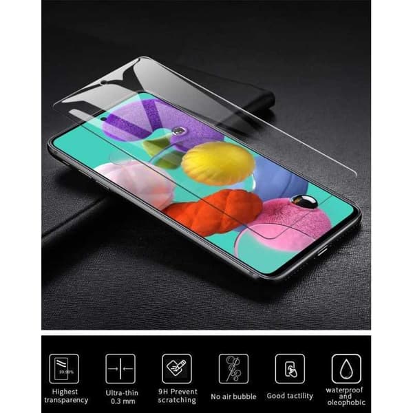 2-PACK Samsung A71 Härdat glas 0.26mm 2.5D 9H