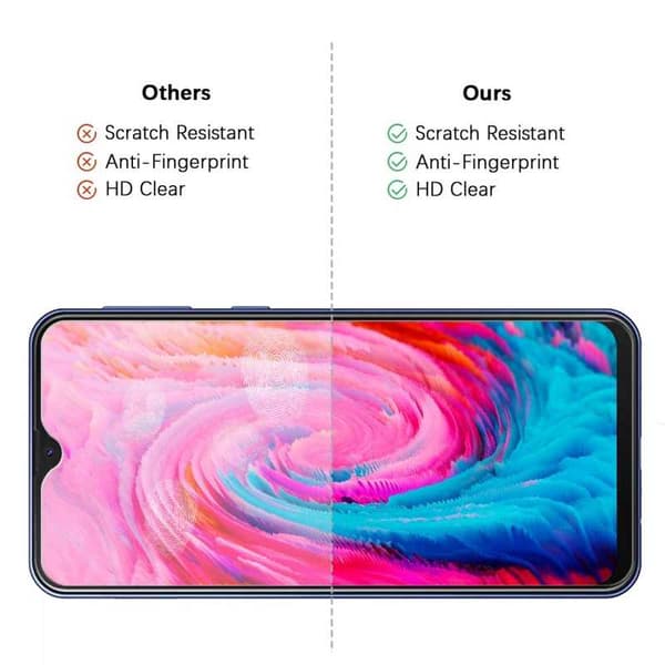 2-PACK Samsung M20 Hærdet glas 0,26mm 2,5D 9H