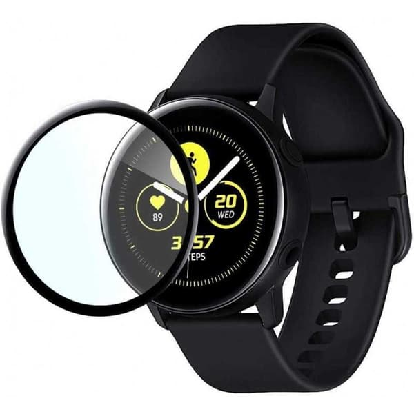 2-PACK Samsung Watch Active 2 44 mm 3D hærdet glas 0,2 mm 9H