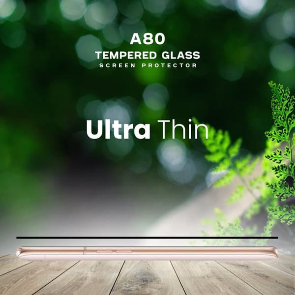 Samsung Galaxy A80 - Härdat Glas 9H - Super Kvalitet 3D Skärmskydd