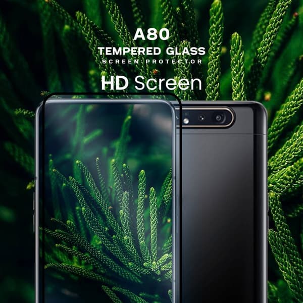 Samsung Galaxy A80 - Härdat Glas 9H - Super Kvalitet 3D Skärmskydd