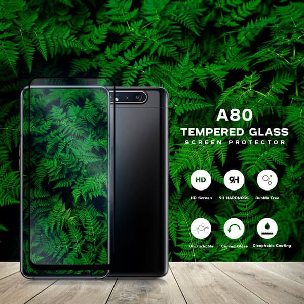 Samsung Galaxy A80 - Härdat Glas 9H - Super Kvalitet 3D Skärmskydd