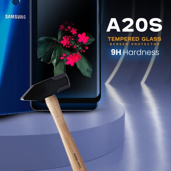 Samsung Galaxy A20s - Härdat Glas 9H - Super Kvalitet 3D Skärmskydd