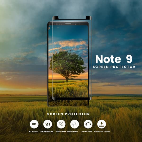 Samsung Galaxy Note 9 - Härdat Glas 9H - Super Kvalitet 3D Skärmskydd