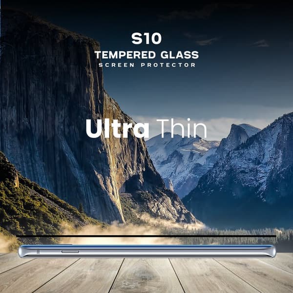 Samsung Galaxy S10 - Härdat glas 9H – Super kvalitet 3D Skärmskydd