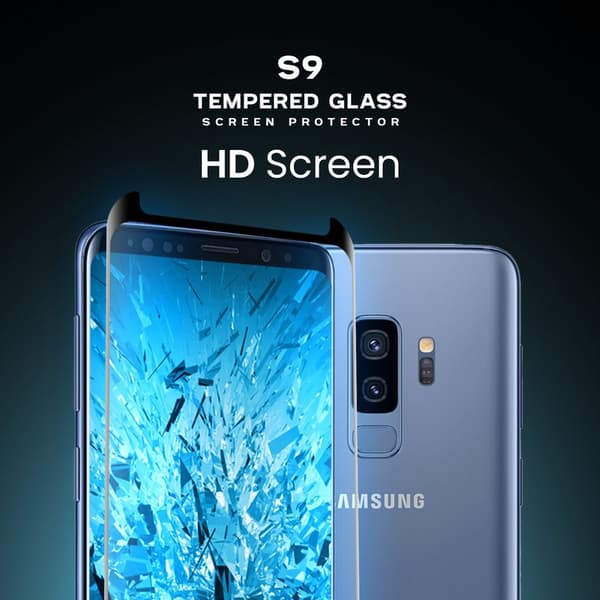 Samsung Galaxy S9 - Härdat Glas 9H - Super Kvalitet 3D Skärmskydd