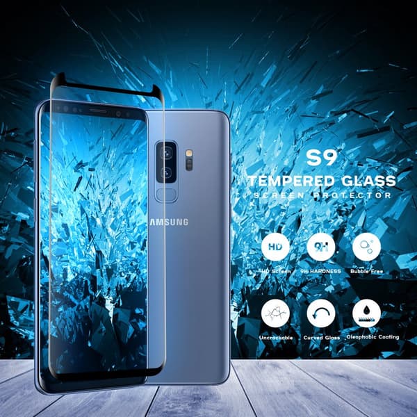 Samsung Galaxy S9 - Härdat Glas 9H - Super Kvalitet 3D Skärmskydd