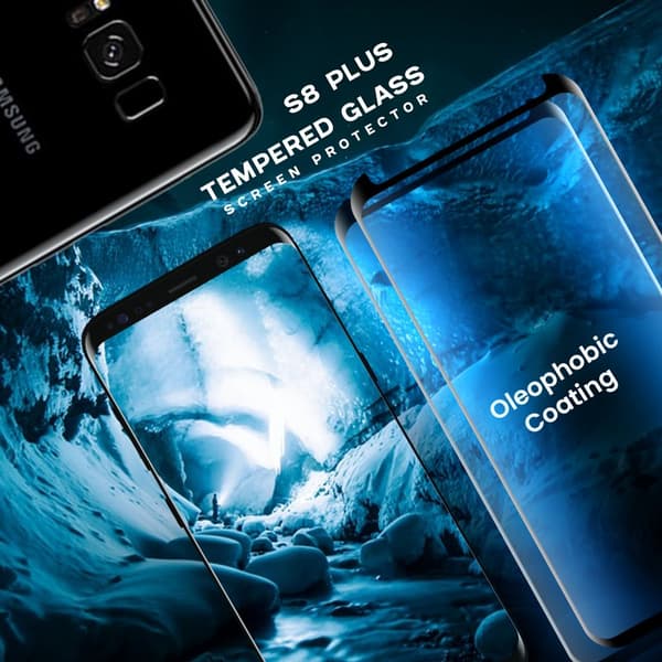 2-Pack Samsung Galaxy S8 Plus - Härdat glas 9H–Super kvalitet 3D