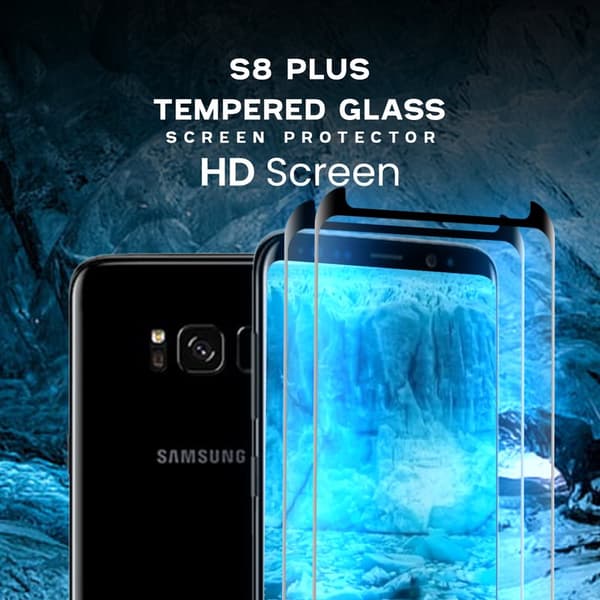 2-Pack Samsung Galaxy S8 Plus - Härdat glas 9H–Super kvalitet 3D