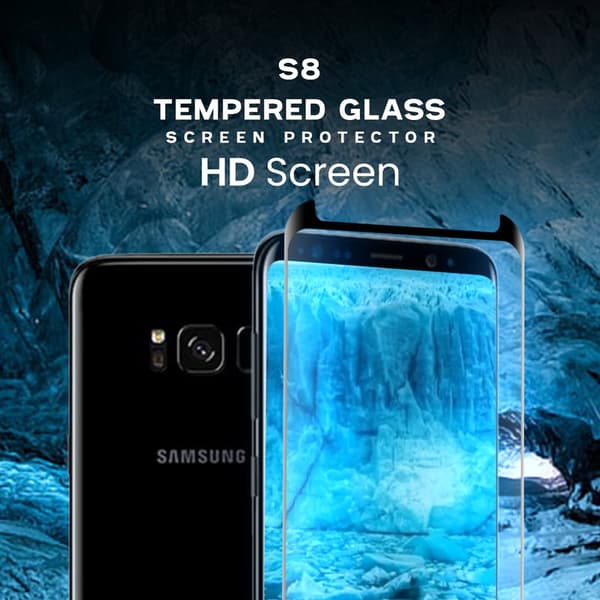 Samsung Galaxy S8 - Härdat glas 9H – Super kvalitet 3D Skärmskydd