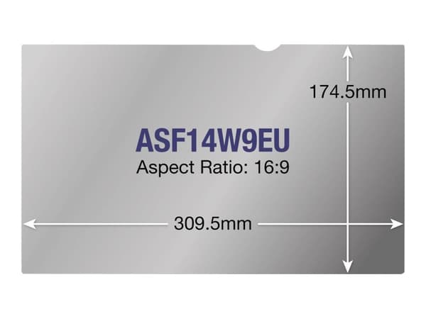 Targus ASF14W9USZ, 35,6 cm (14"), 16:9, Kannettava tietokone, Kehyksetön näytön yksityisyyssuodatin