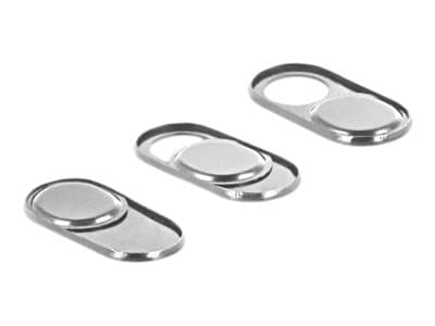 Delock - Verkkokameran suojus matkapuhelimelle, tabletille - hopea