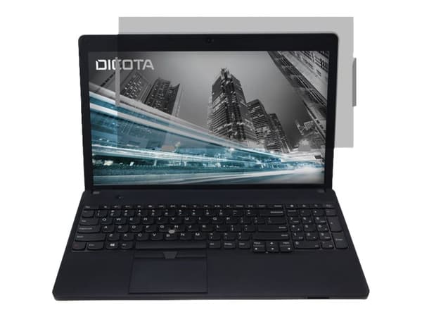 DICOTA - Notebookpersonvernsfilter - 2-veis - innstikksdel/klebemiddel - 15,6" bredde - svart