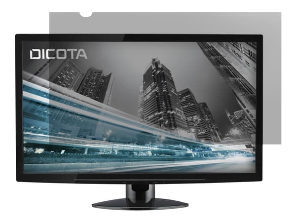 DICOTA - Yksityisyyssuodatin kuvaruudulle - 2-suuntainen - pistokkeellinen/liimautuva - 24" leveä - musta