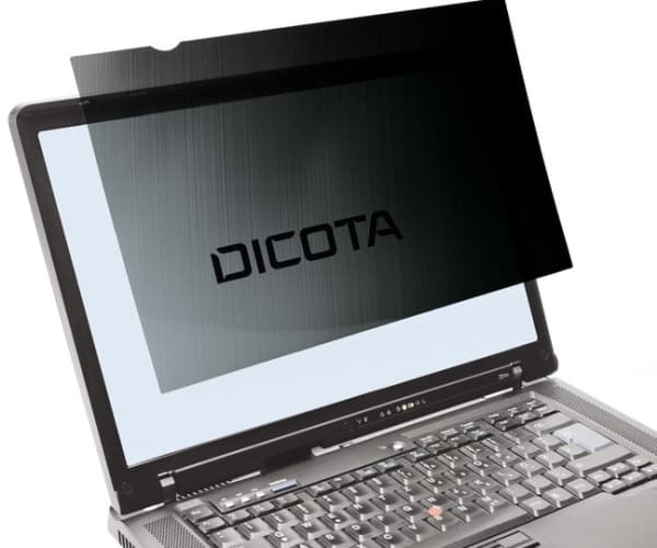 DICOTA - Notebookpersonvernsfilter - 2-veis - innstikksdel/klebemiddel - 14" bredde - svart