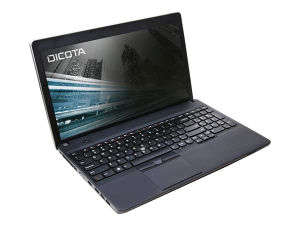 DICOTA - Notebookpersonvernsfilter - 2-veis - klebemiddel - 15,6" bredde - svart