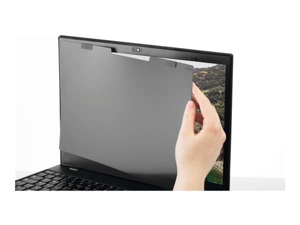 DURABLE - Notebookpersonvernsfilter - 2-veis - avtakbar - magnetisk - 15.6" - anthracite-gray
