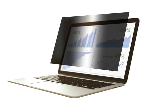 Gearlab - Notebookpersonvernsfilter - 2-veis - avtakbar - klebemiddel - 17" Sort