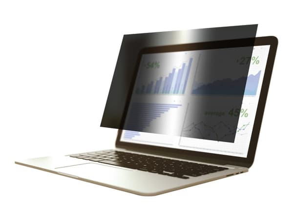 eSTUFF - Notebookpersonvernsfilter - 2-veis - klebemiddel - 12,3" bredde - for Microsoft Surface Pro (I midten av 2017), Pro 3, Pro 4, Pro 6, Pro 7 Sort