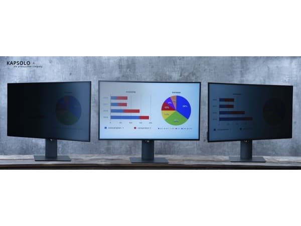 KAPSOLO Privacy 2-vägs plug-in? sekretessfilter 55,88cm (22") Wide 16:9 Skärmskydd, Screen Protection, 55,9 cm (22"), 16:9, Skärm, 3H, Avskildhet, 59
