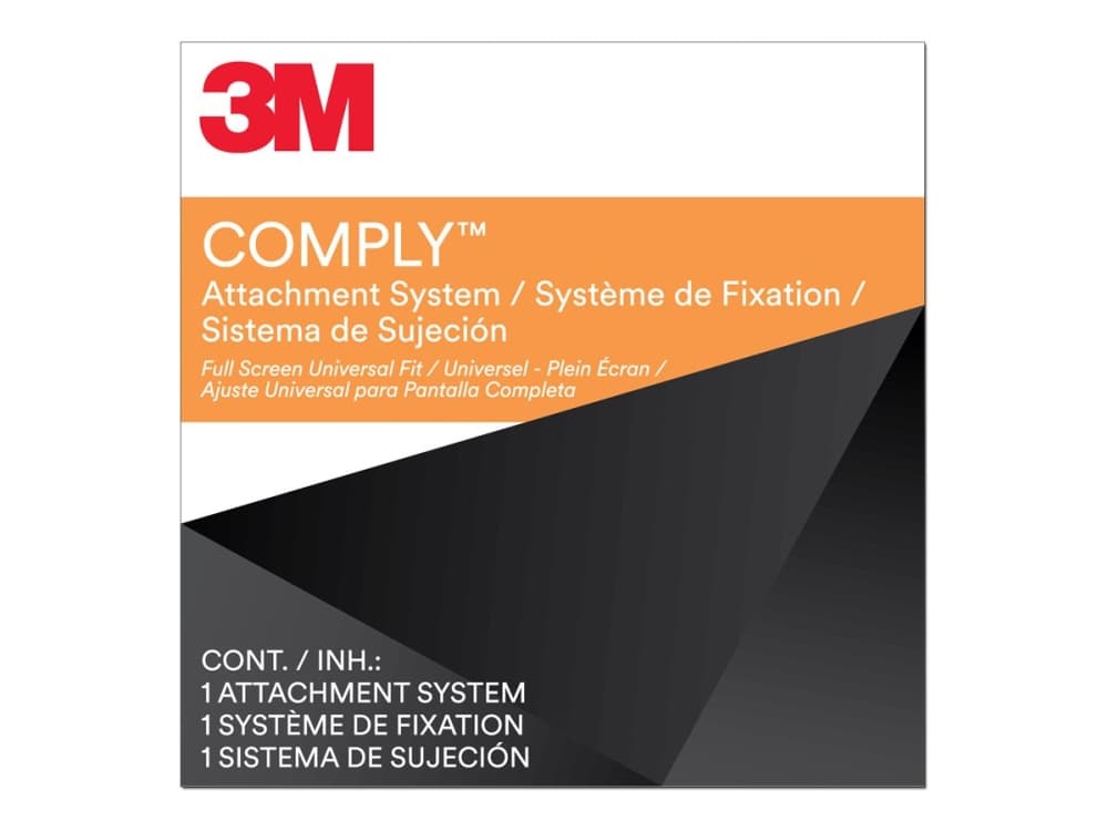 3M Comply Attachment Set - Full Screen Universal Laptop Type - Notebookpersonvernsfilter - klebemiddel - 11.6"-15.6" - svart