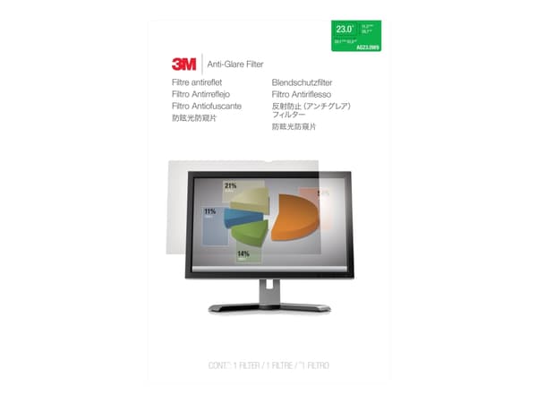 3M AG270W9B, Näytönsuoja, Läpinäkyvä