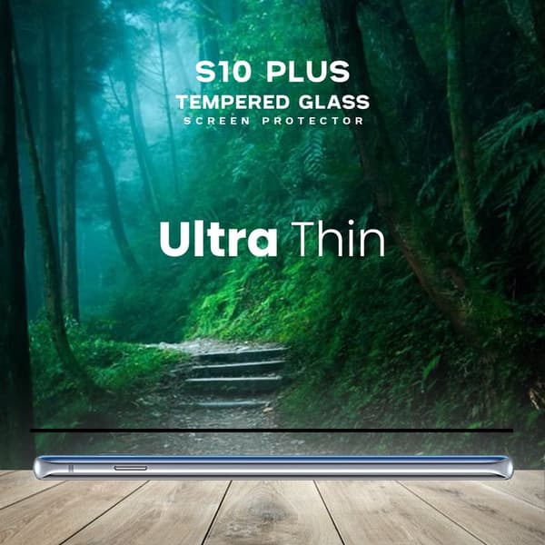 Samsung S10 plus - Härdat Glas 9H - Super Kvalitet 3D Skärmskydd