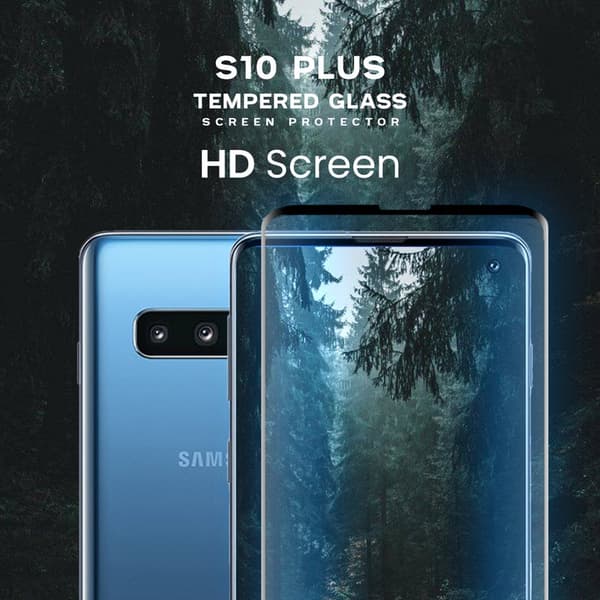 Samsung S10 plus - Härdat Glas 9H - Super Kvalitet 3D Skärmskydd