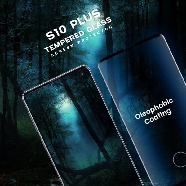Samsung S10 plus - Härdat Glas 9H - Super Kvalitet 3D Skärmskydd
