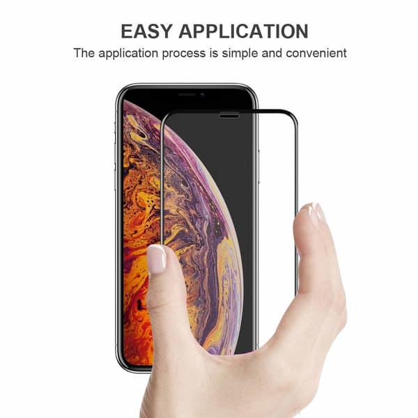 3X Hærdet glasafdækning iPhone 11 Pro / X / Xs 5D Full Fit