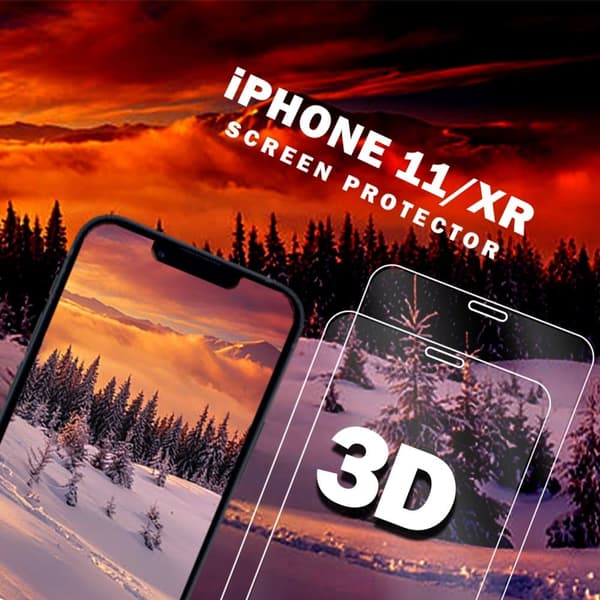 2-Pack iPhone 11 / XR - Härdat Glas 9H - Super Kvalitet 3D Skärmskydd