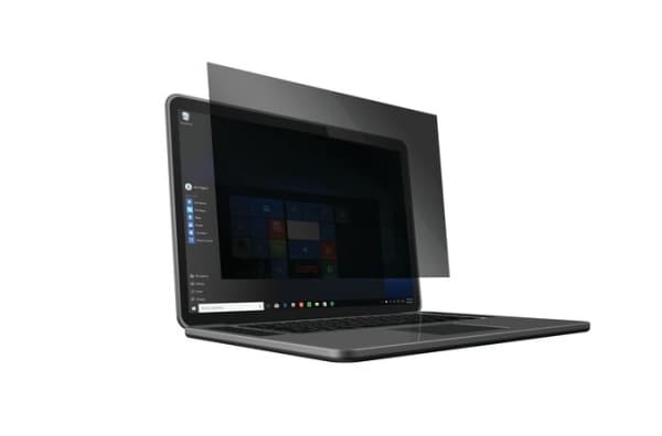 Kensington - Notebookpersonvernsfilter - 4-veis - klebemiddel - 12,3" bredde - for Dell Latitude 7200 2-in-1 Sort, Gjennomsiktig