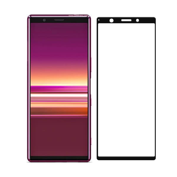 Heltäckande härdat glas / skärmskydd till Sony Xperia 5
